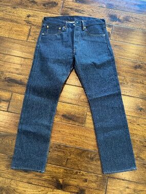 Levi's 501 Classic Straight Leg Jeans Dark Blue W32 L30